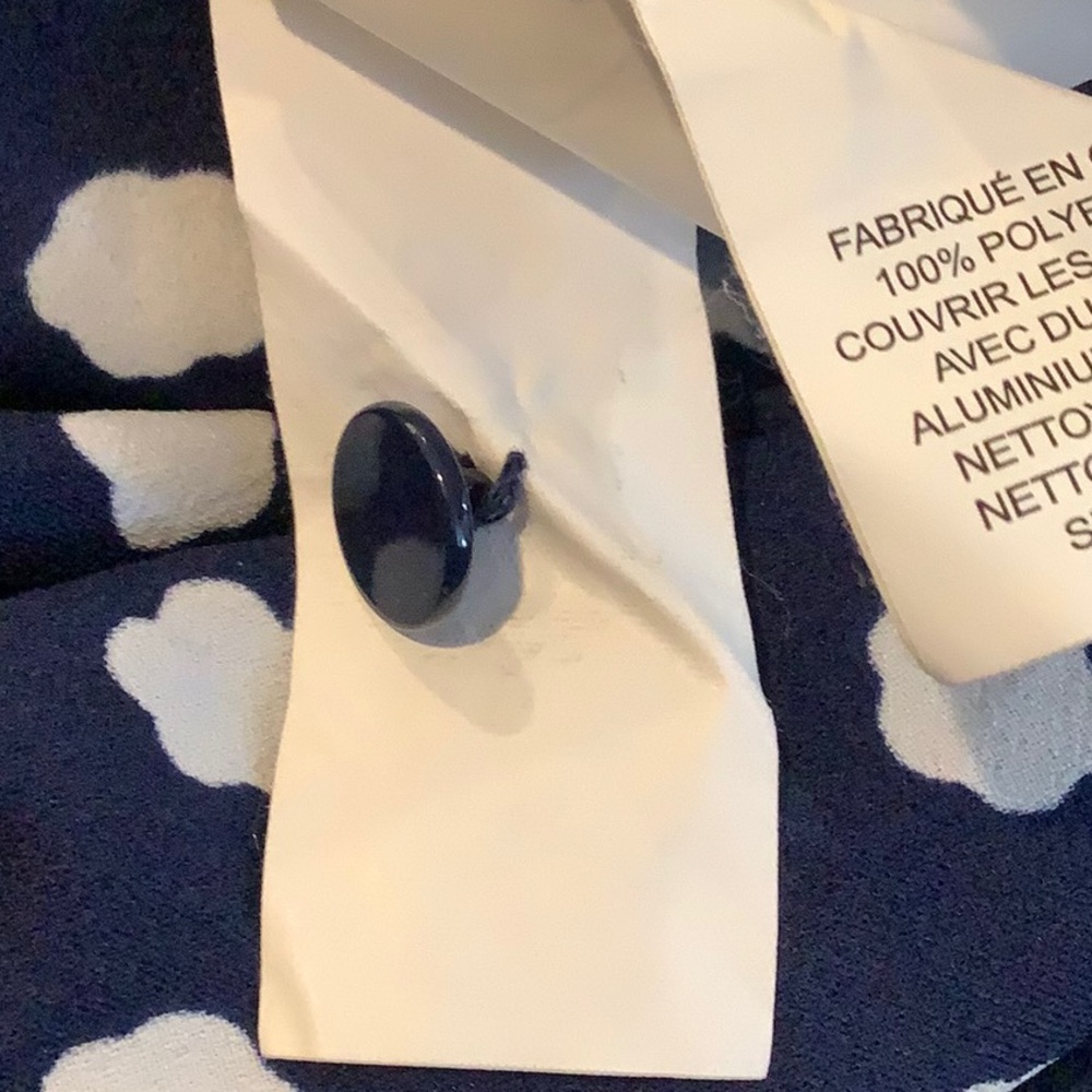 KATE SPADE Navy Cloud Pattern Oversized Coastal G… - image 10